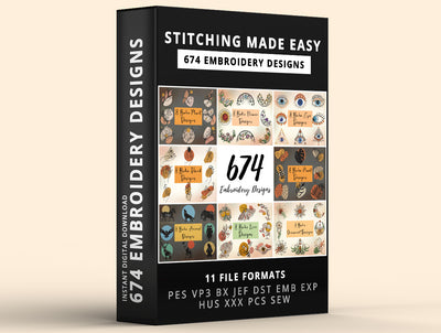 674 Embroidery Design Bundle